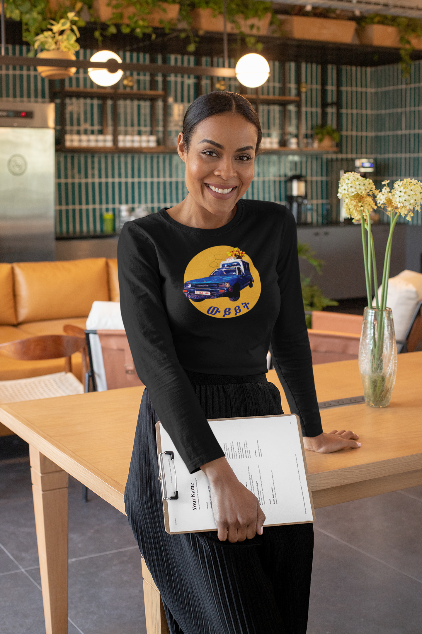 Ethiopia taxi long sleeve t-shirt