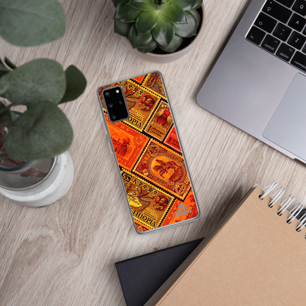 Ethiopia old stamps phone case