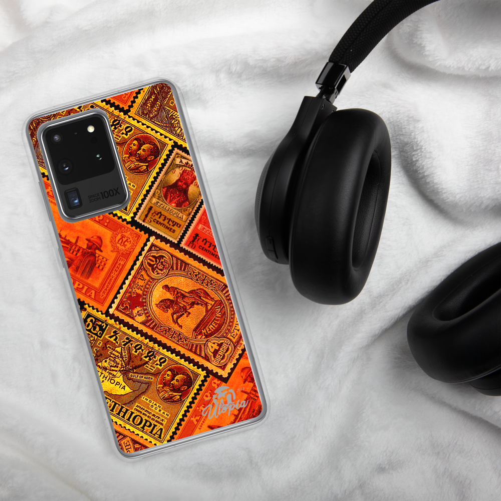 Ethiopia old stamps phone case