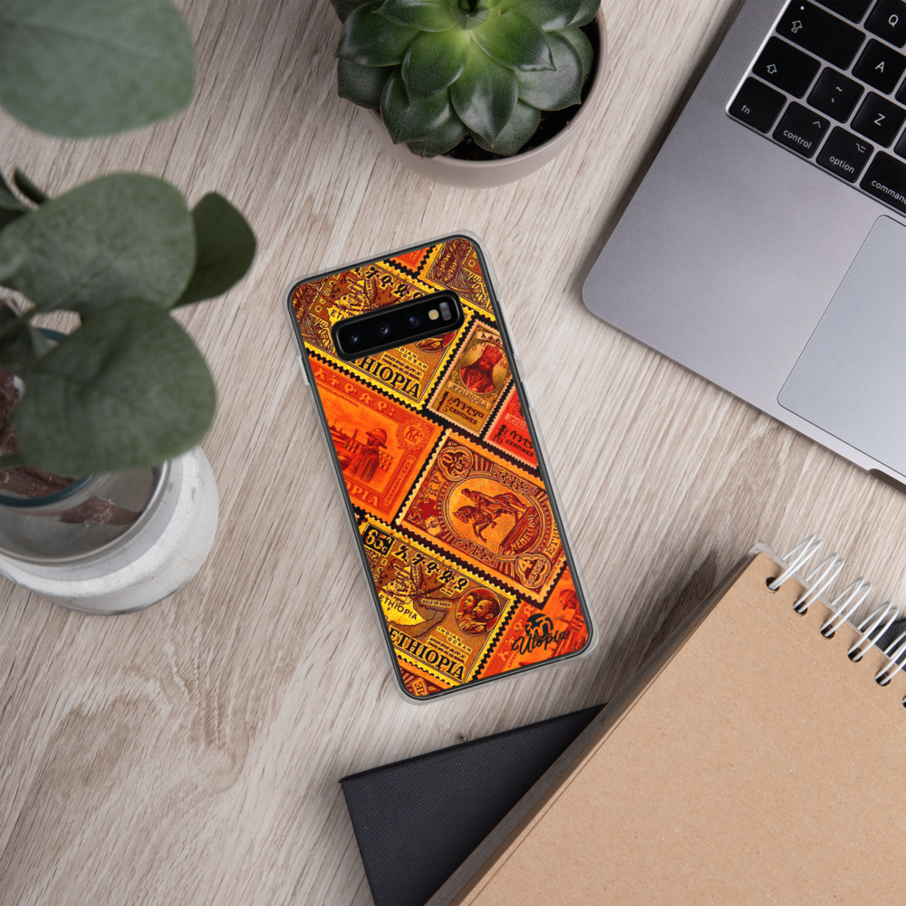 Ethiopia old stamps phone case