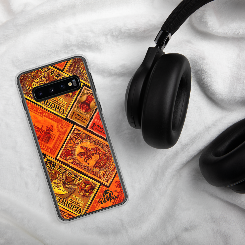 Ethiopia old stamps phone case