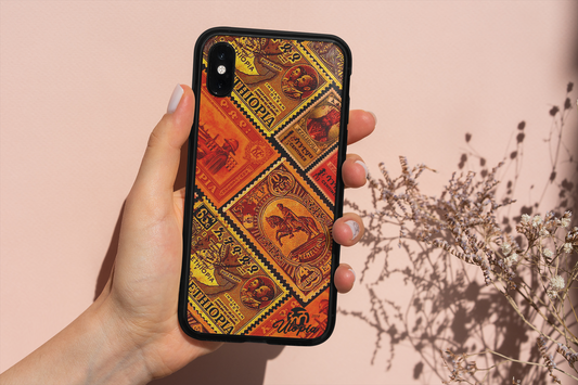 Ethiopia old stamps phone case 