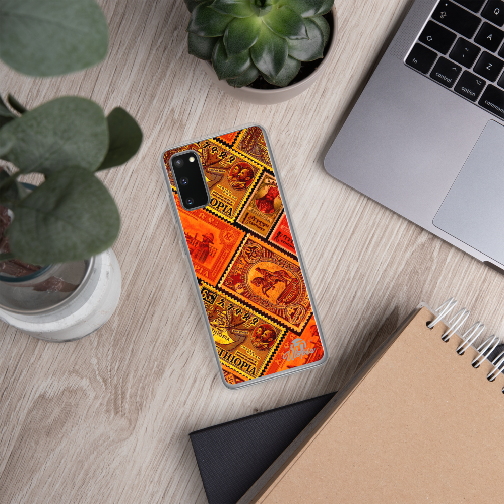 Ethiopia old stamps phone case 