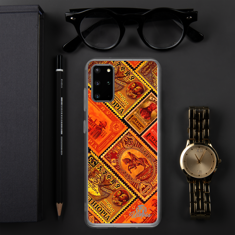 Ethiopia old stamps phone case 