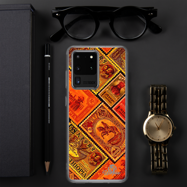 Ethiopia old stamps phone case 