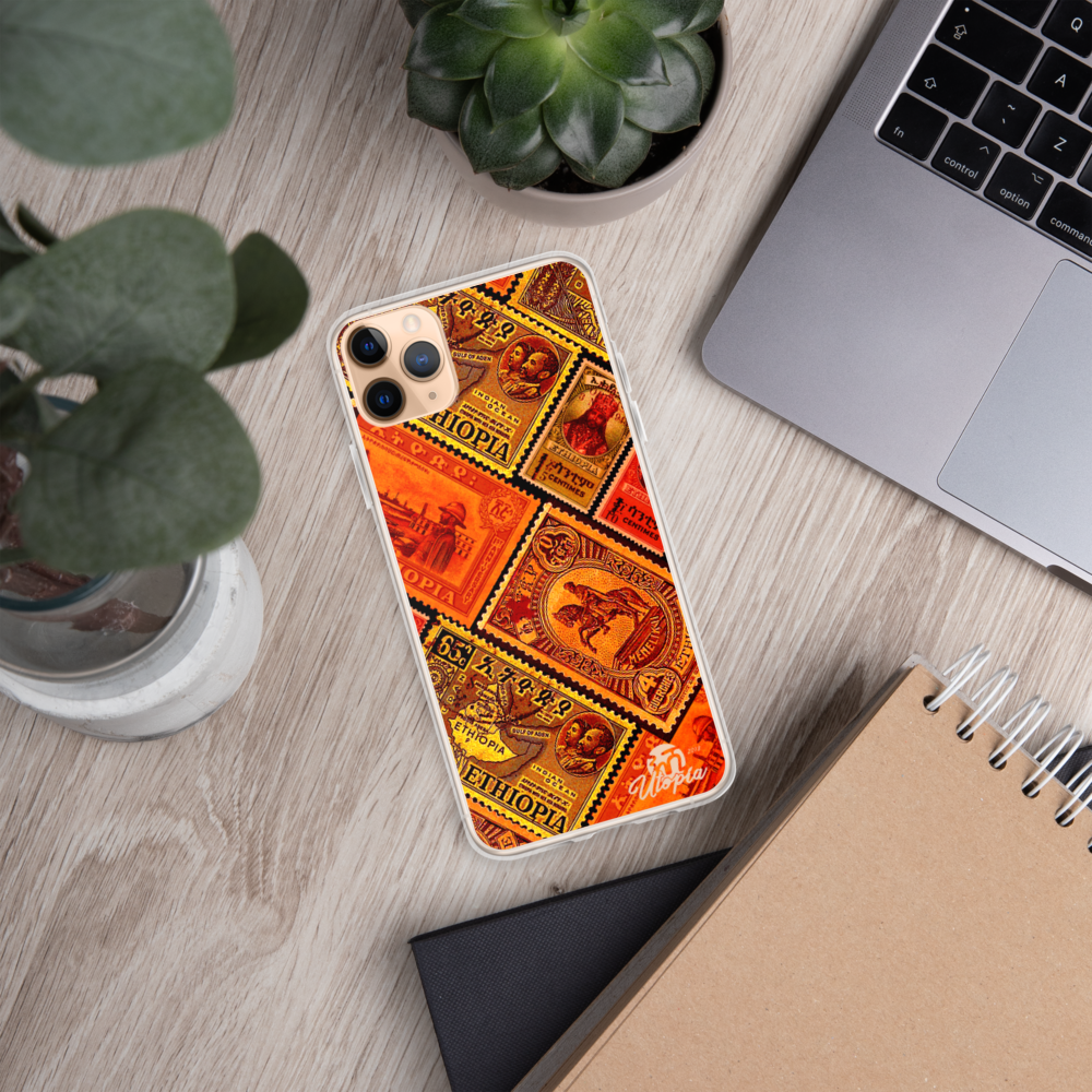 Vintage Ethiopian Stamps iPhone Case - FREE SHIPPING!