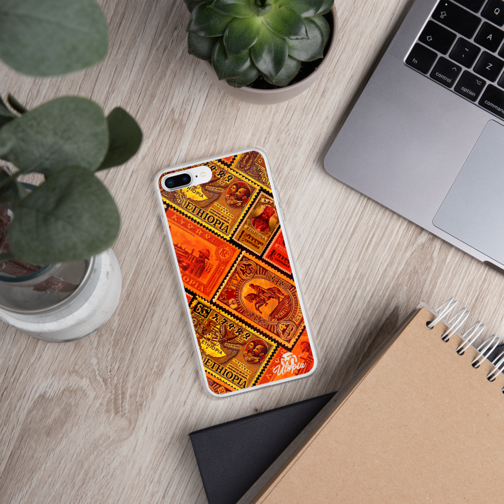 Vintage Ethiopian Stamps iPhone Case - FREE SHIPPING!