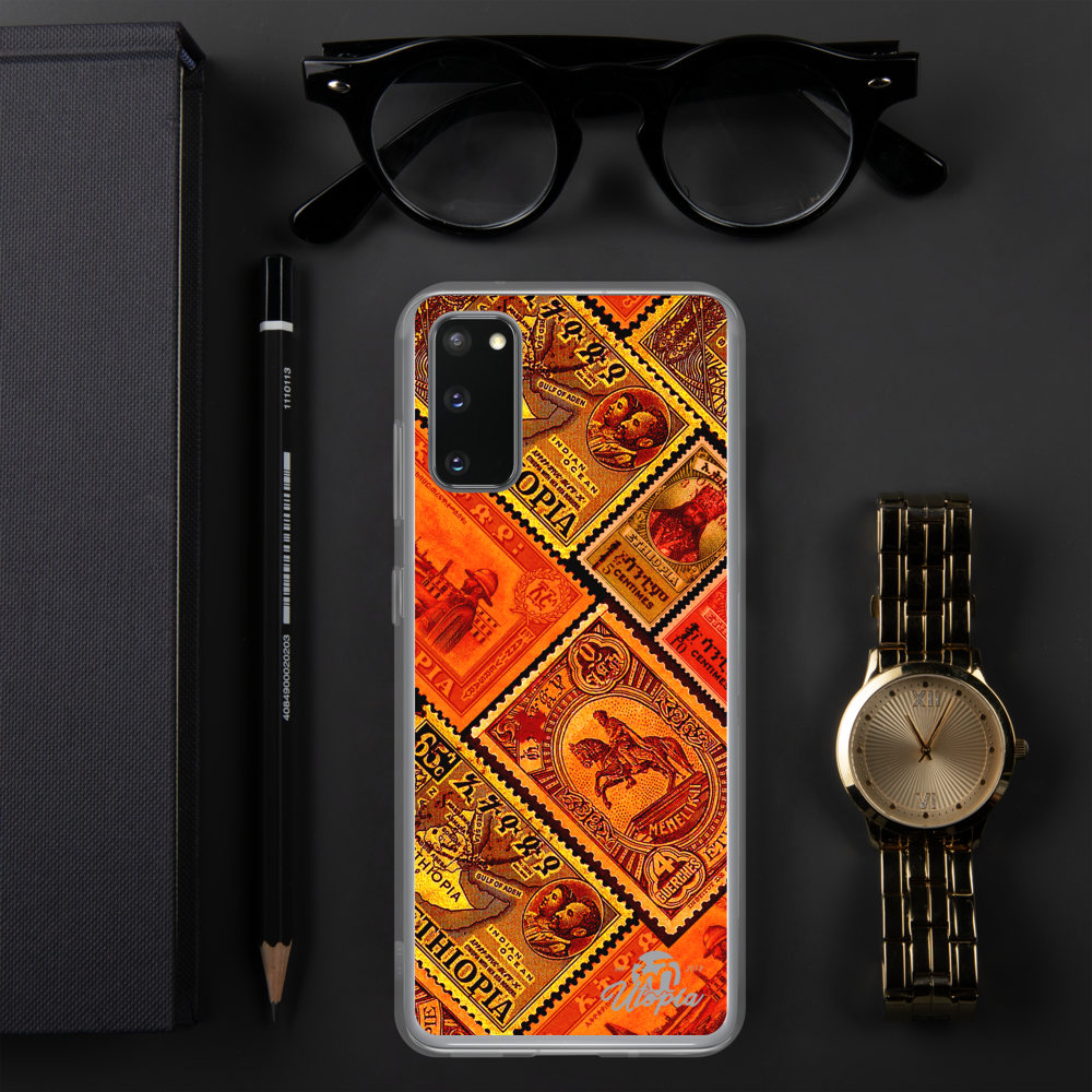 Ethiopia old stamps phone case 