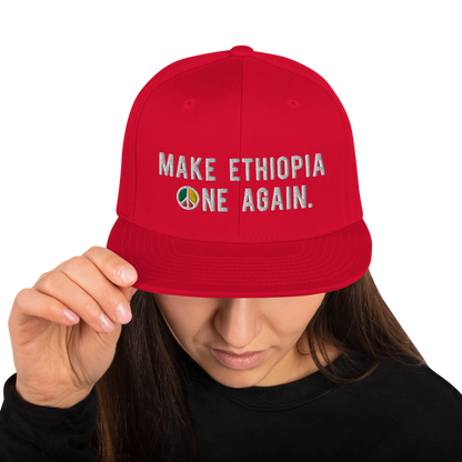 Make Ethiopia One Again snapback hat