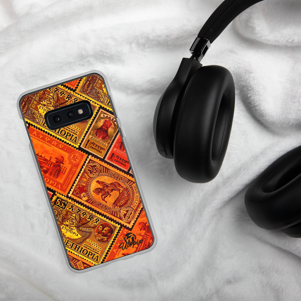 Ethiopia old stamps phone case 