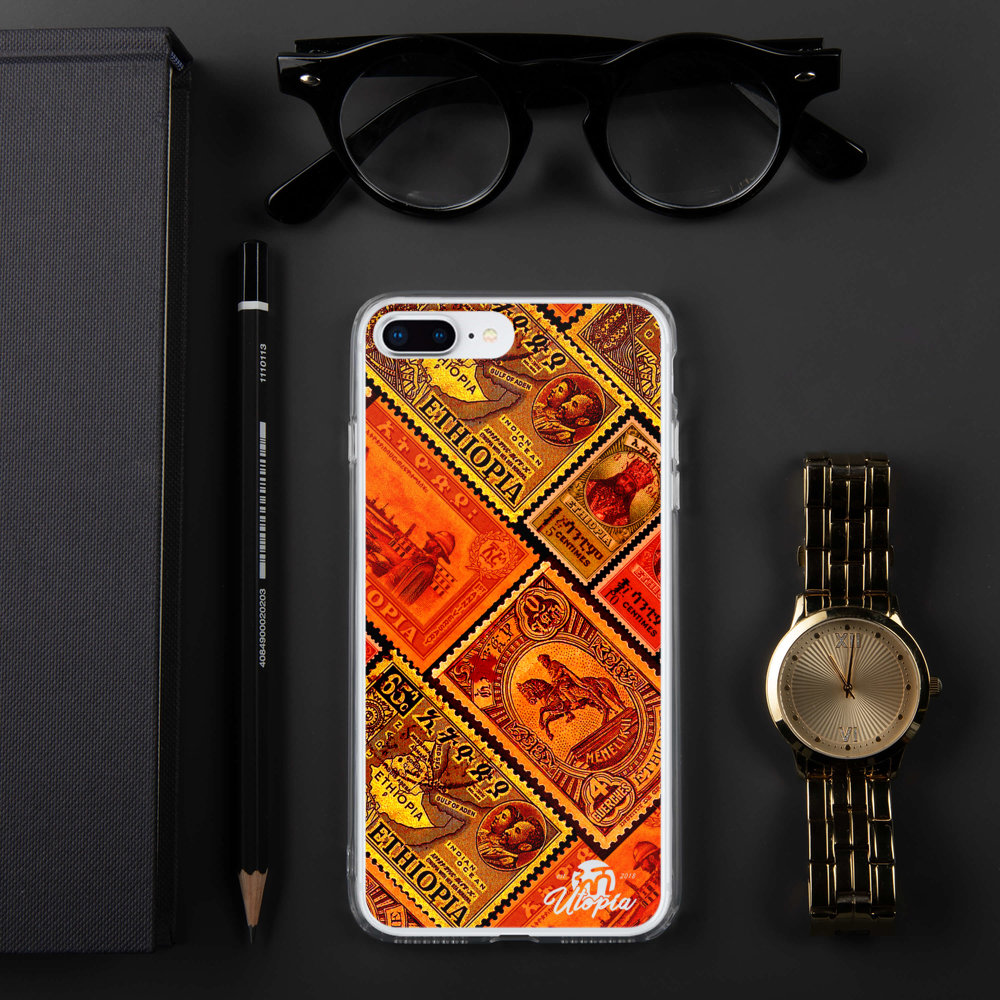 Vintage Ethiopian Stamps iPhone Case - FREE SHIPPING!