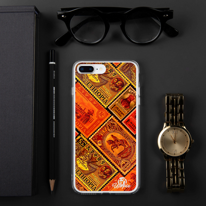 Vintage Ethiopian Stamps iPhone Case - FREE SHIPPING!