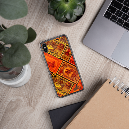 Vintage Ethiopian Stamps iPhone Case - FREE SHIPPING!