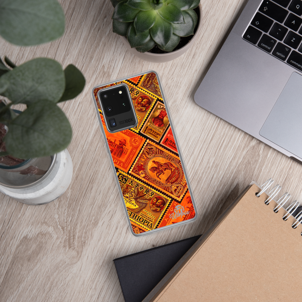 Ethiopia old stamps phone case 