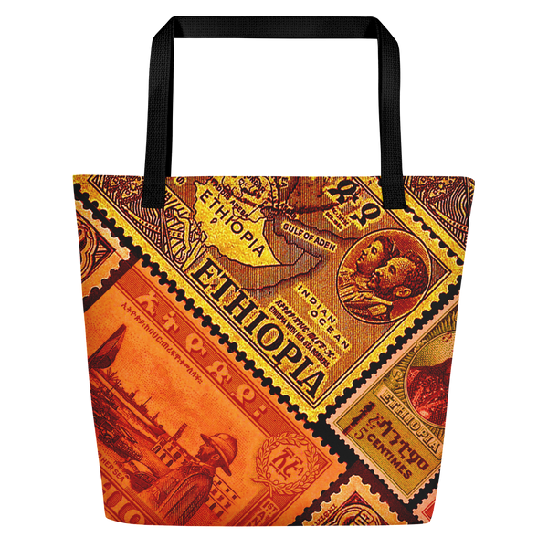 Ethiopia old stamps bag