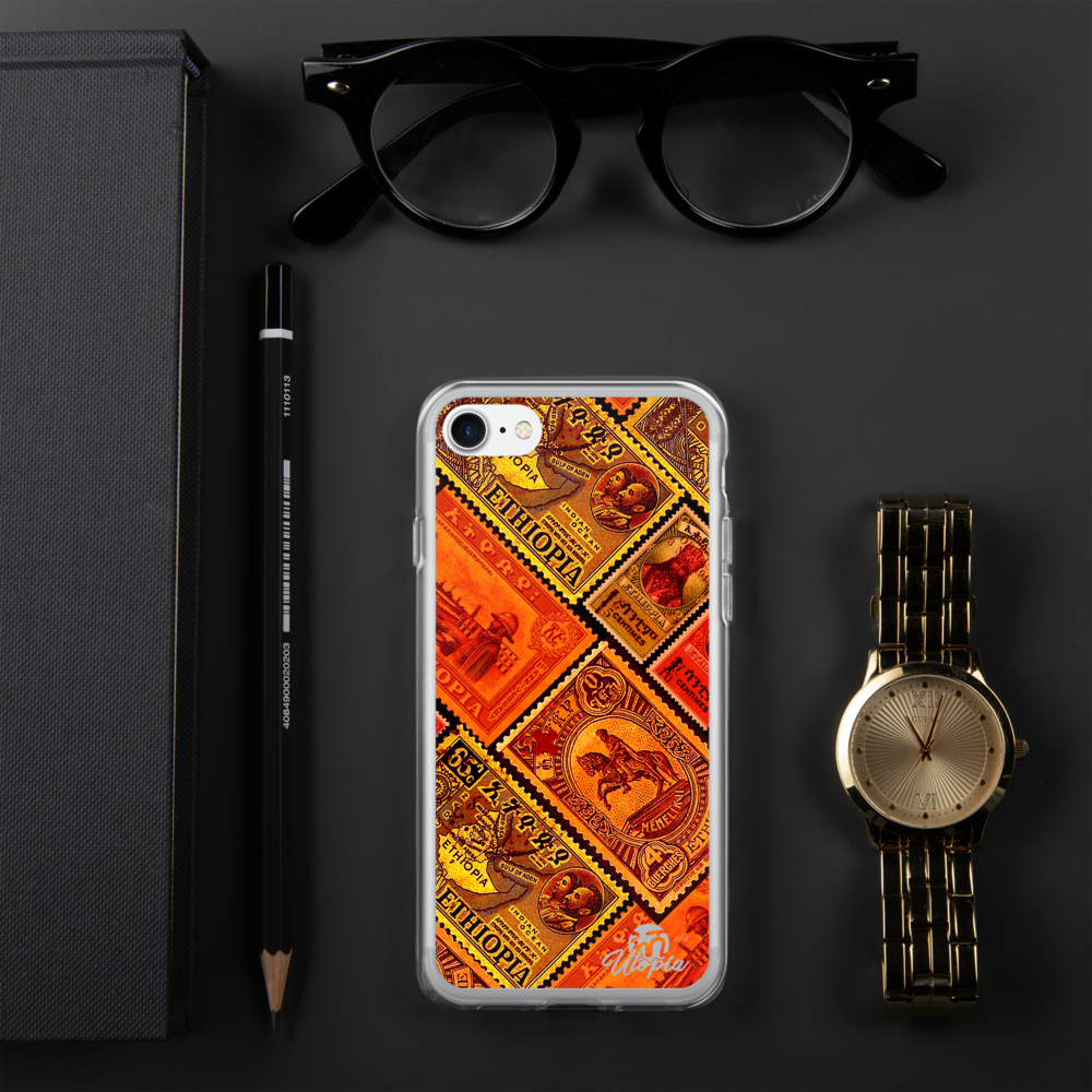 Vintage Ethiopian Stamps iPhone Case - FREE SHIPPING!