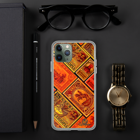 Vintage Ethiopian Stamps iPhone Case - FREE SHIPPING!